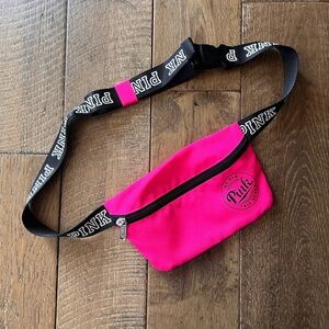 PINK Victoria's Secret Hot Pink Logo Waist Bag